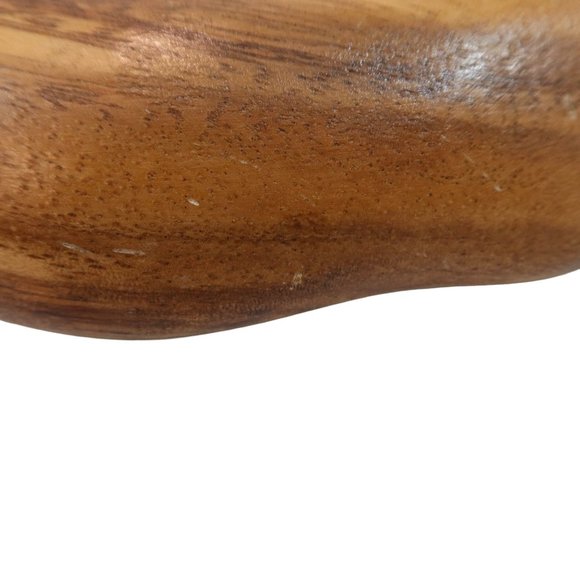 DOLPHIN Genuine Monkey-Pod Divided 3-Section Leaf Serving Bowl Tray Phillipines - Picture 7 of 10